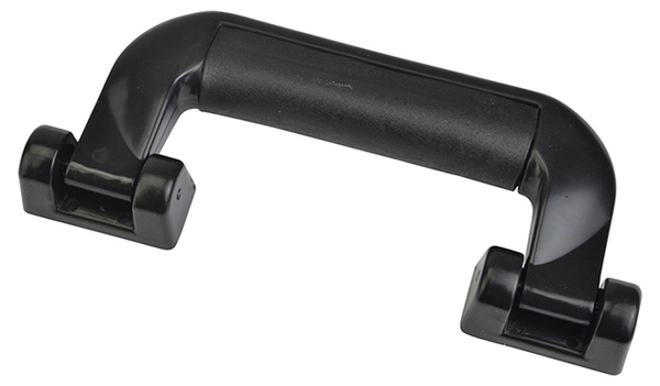 Plastic Handle Suitcase Style in Black